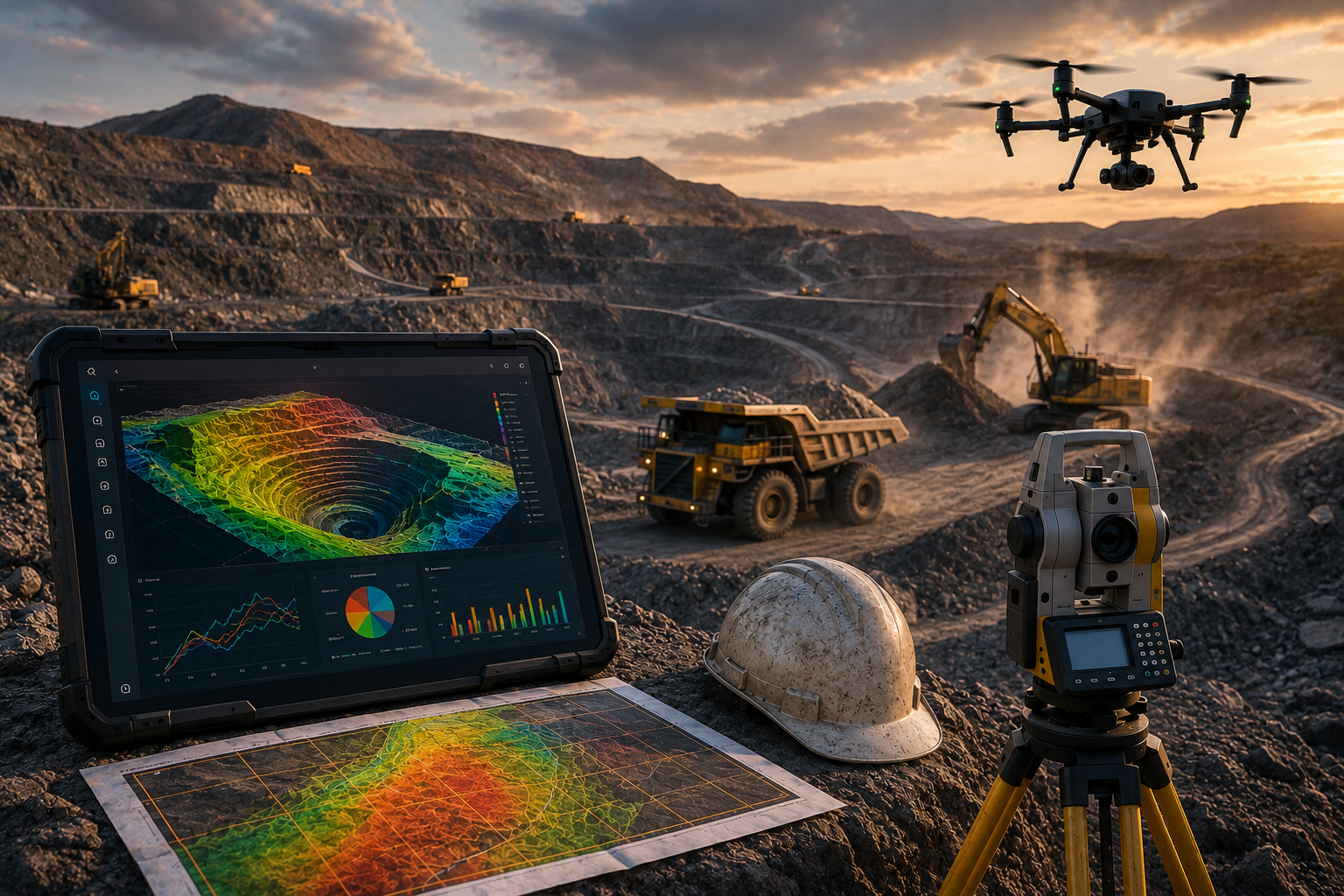 Mining and industrial terrain survey