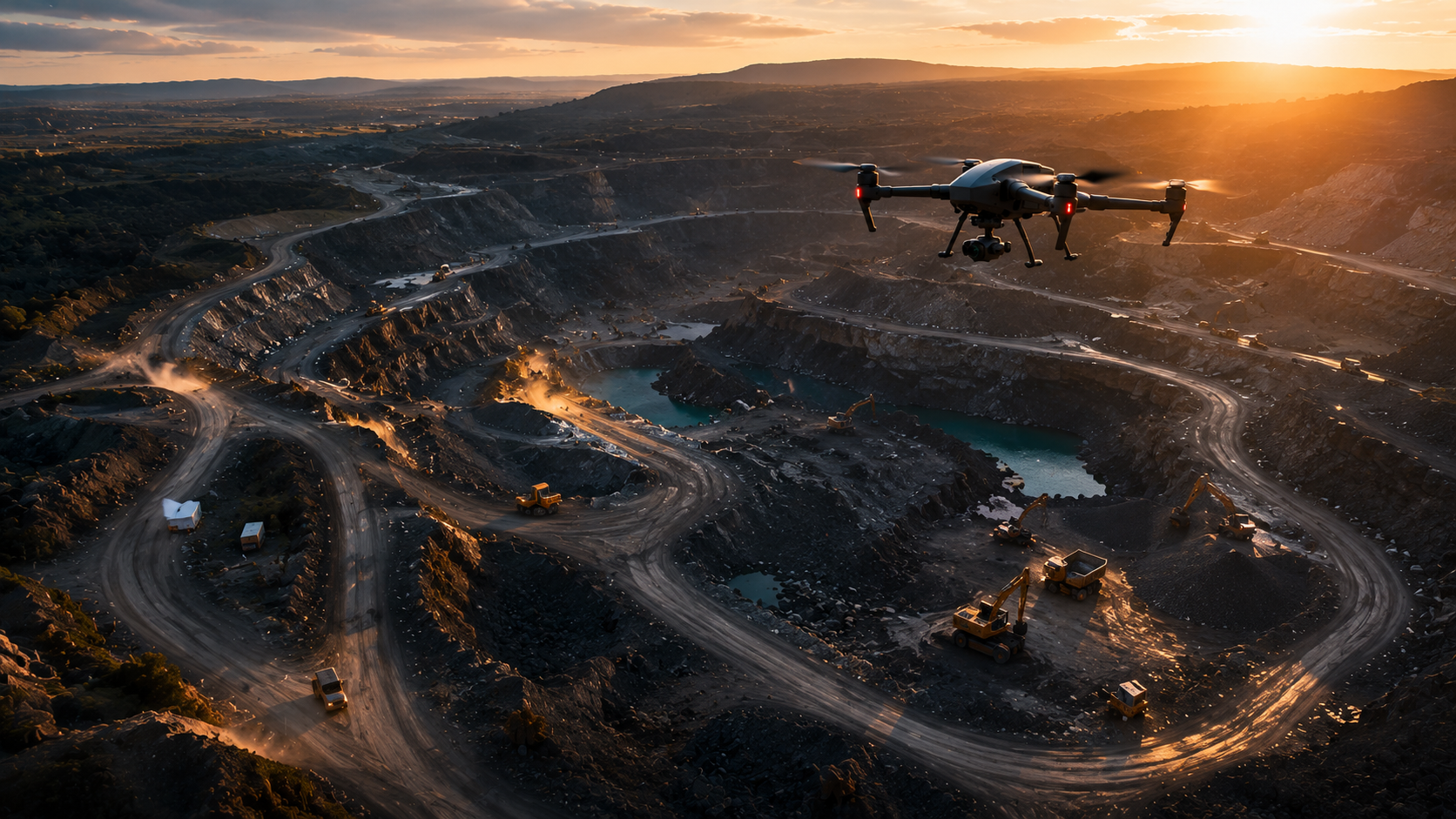 Mining survey and drone operations