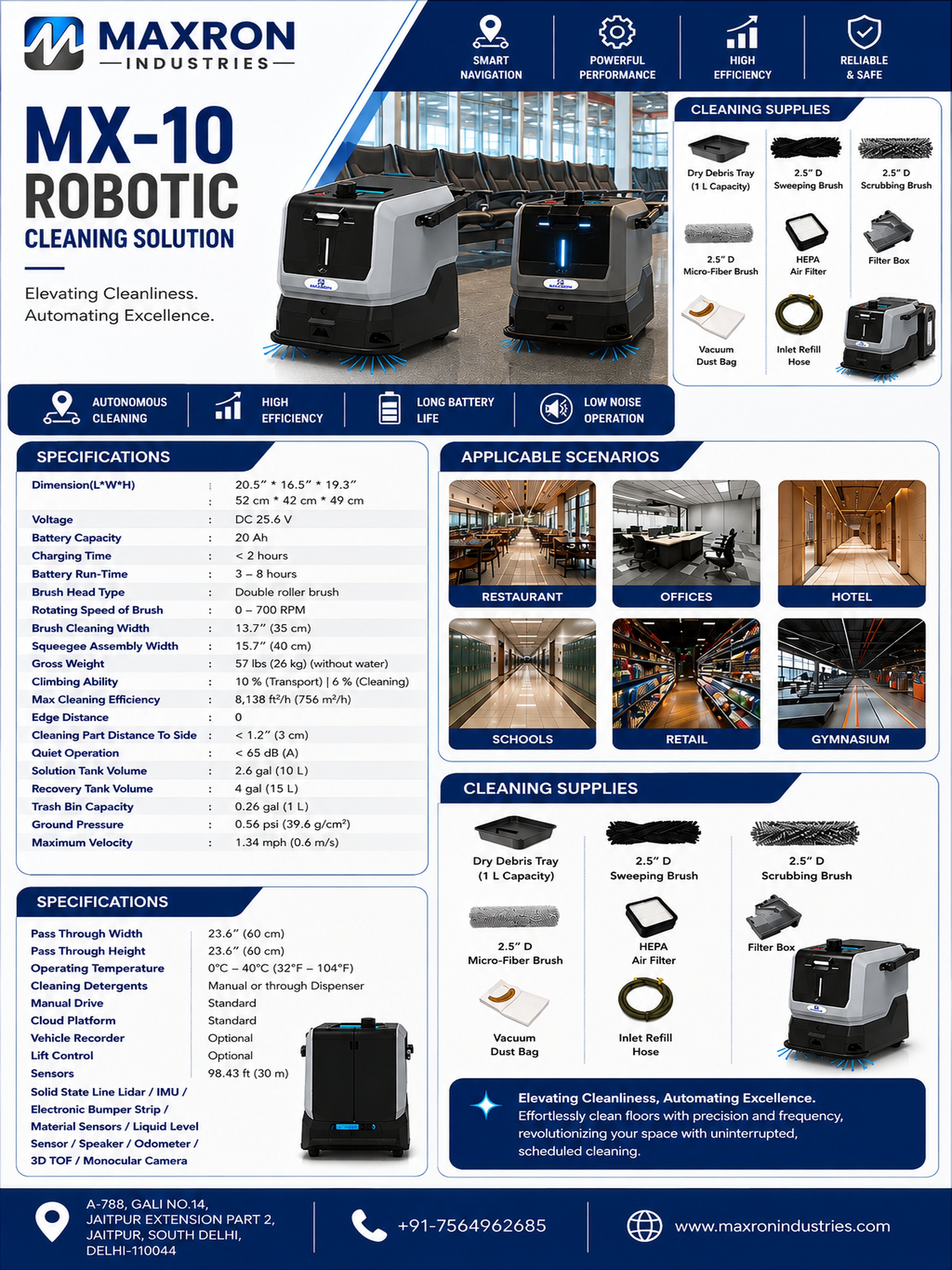MX-10 Robotic Floor Cleaner photo 4