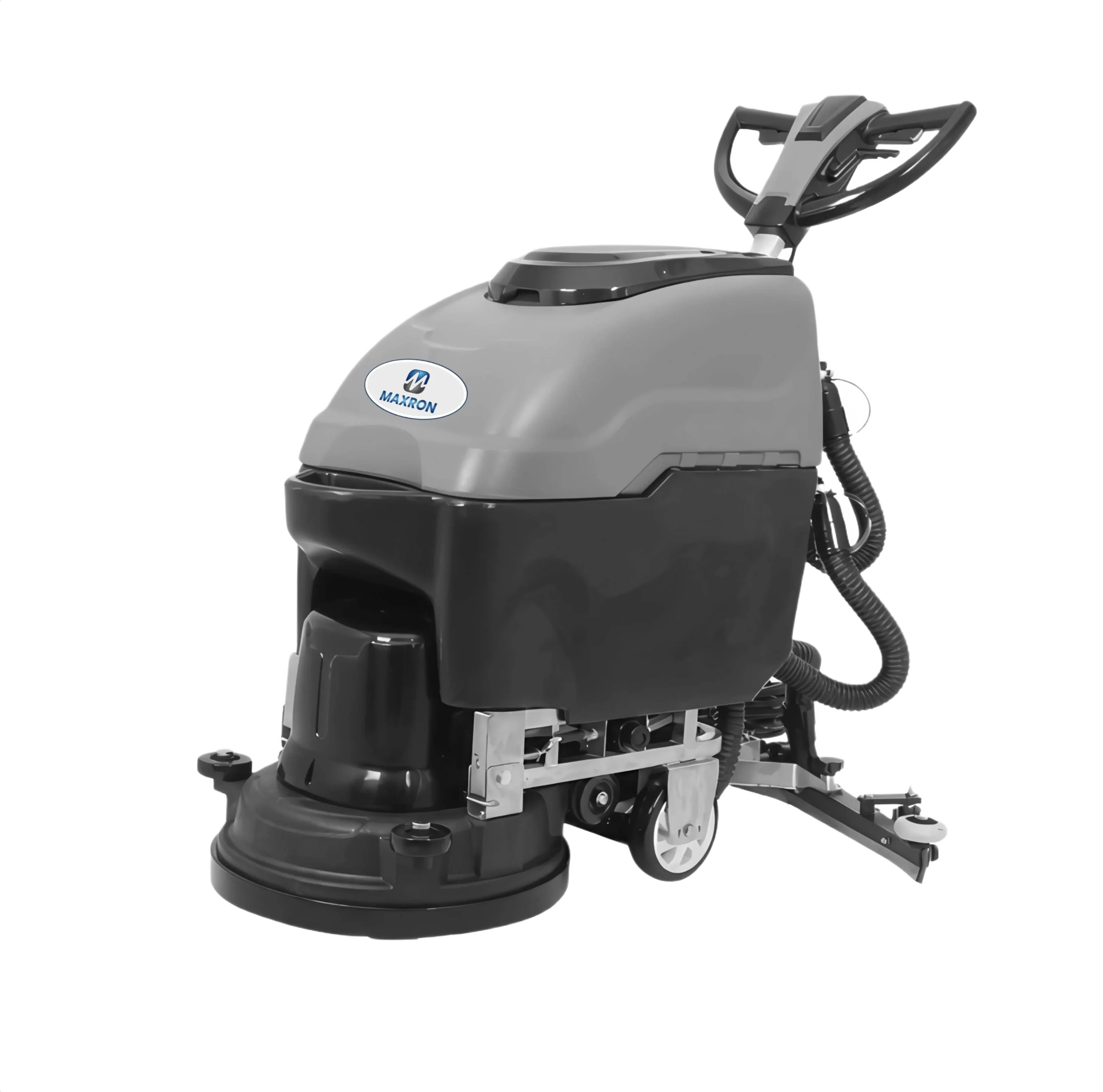 Maxron MX scrubber drier studio three-quarter view commercial floor cleaning
